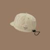 Drawstring Adjust Short Brim Baseball Cap Casual Peaked Cap Retro Sun Hat  Outdoor