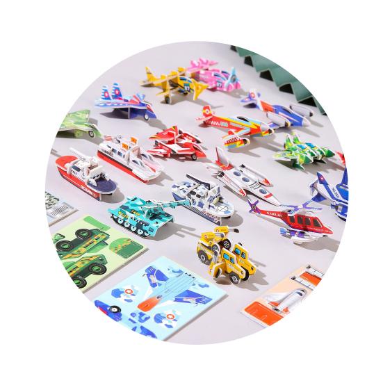 30Pcs DIY 3D Puzzle Set Insect Dinosaur Animal Letter Puzzle Assembly Activity Game Kids Educational Jigsaw Toy Classroom Prizes Party Favors