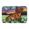 Custom Starry Night Dachshund Dog Doormat Anti-Slip Entrance Kitchen Bathroom Floor Door Mats Bedroom Balcony Carpet Rug