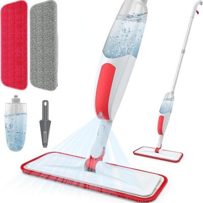 Mop spray per la pulizia dei pavimenti, mop per pavimenti in legno in microfibra, mop spray bagnato con cuscinetti lavabili riutilizzabili