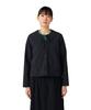 Garment Dyed Blouse Long Sleeve Size 3 SH-25AW001, Women's Top, Black,