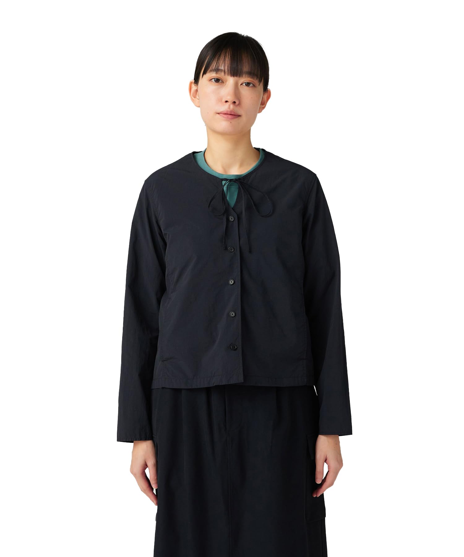 

Snow Peak Garment Dyed Blouse Long Sleeve Black 2 SH-25AW001, Women s Top, чёрный