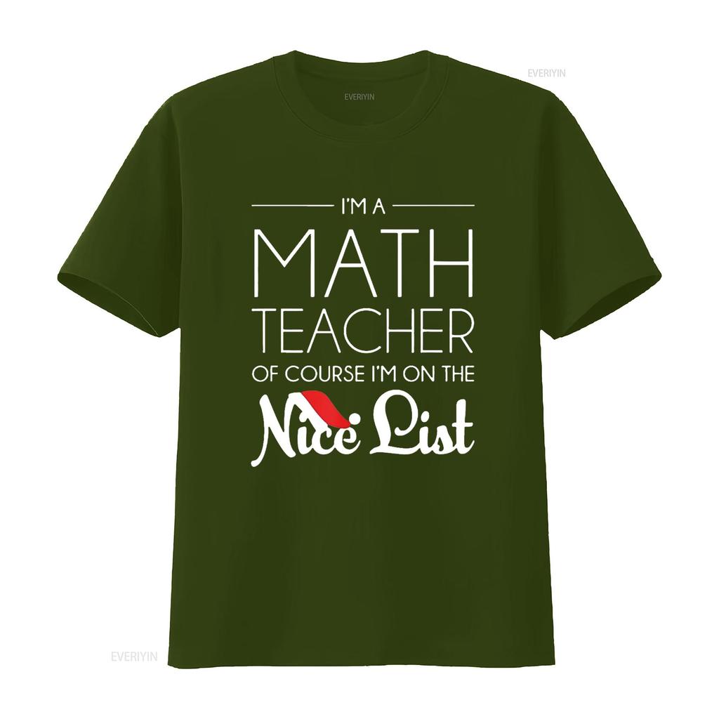 Mens Math Teacher Christmas T Shirt Funny Holiday Black 2X Large Vintage Washed Breathable Soft Stretched Homme Casual