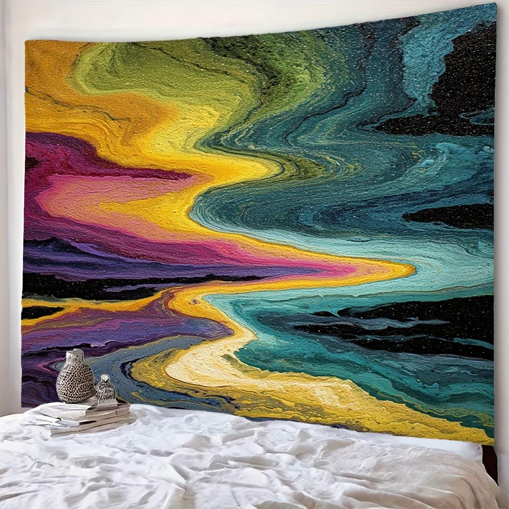 Colorful vortex painting design Digital printing polyester wall tapestry suitable for use in living rooms bedrooms offices party