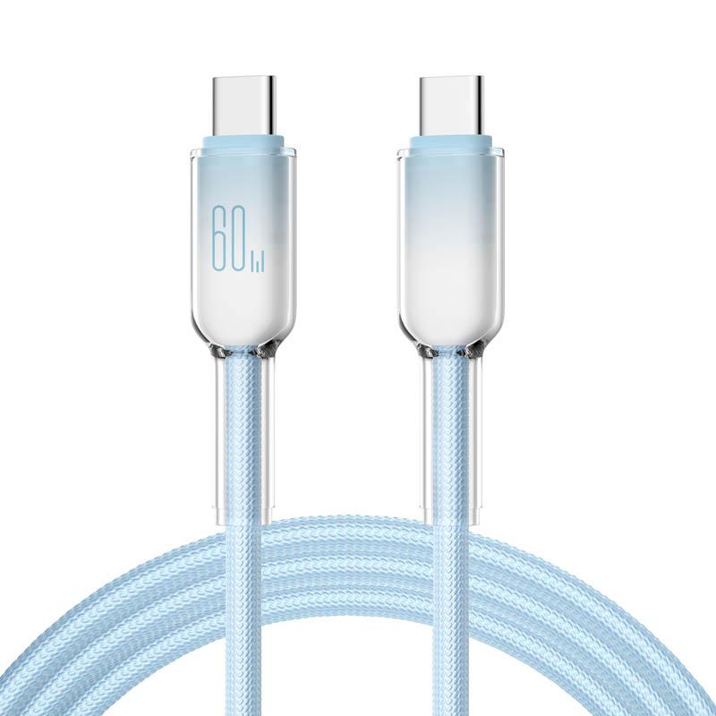 PD 60W USB Type C to Type C Cable Fast Charging Data Cord For iPhone 16/15 Huawei Samsung Xiaomi USB-C Charging Cord 1M/2M