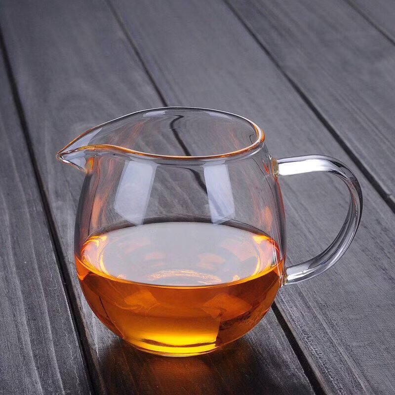 ZISIZ Heat-Resistant Glass Gongdao Cup with Crystal Filter