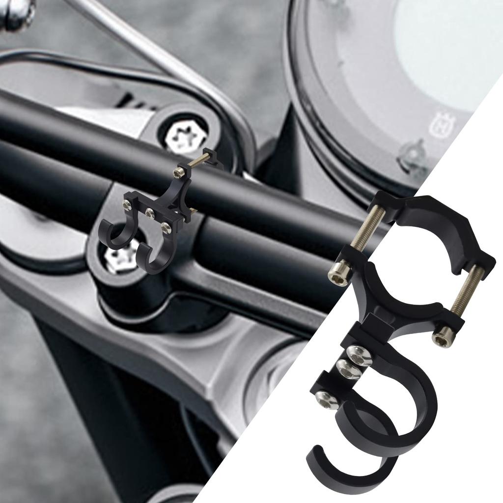 Aluminum Alloy Motorcycle Hook Black Motorcycle Helmet Holder Hook Handlebar Hook