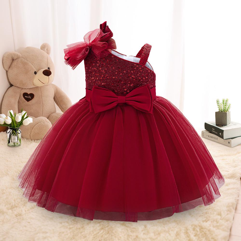 "New Style Girls' Princess Mesh Dress - Fluffy Birthday Skirt for Small & Medium Children"
