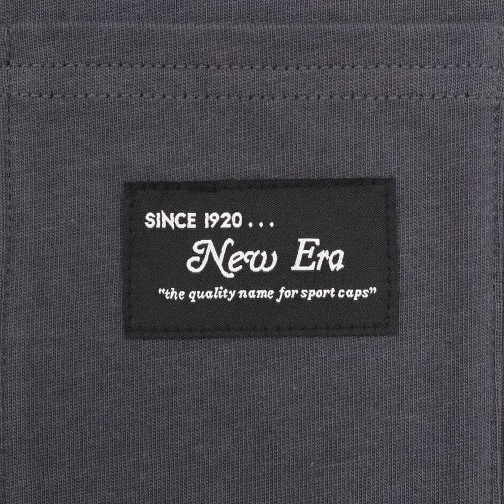 New Era Long Sleeve Cotton Pocket Graphite Solid Black Exclusive to and Stylish Perfect for Travel T-Shirt, L/S Tee, 14508001, N139LG088, Gray, XXL,