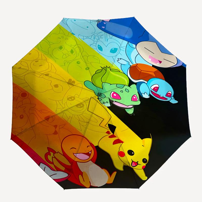 1PC Characters Auto Folding Umbrella, Automatic Folding Umbrella with 8 Ribs, Convenient for Outdoor Use  065