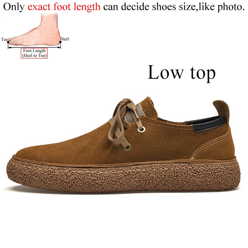 Luxusmarke Herren Wildleder Leder Freizeitschuhe Echtes Leder Natürlich Handgefertigt Anti-Rutsch Design Frühling Herbst