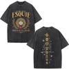 Esquie Clair Obscur Expedition  Vintage Washed T Shirts Mens Women Clothing Fashion Harajuku Short Sleeve Tshirt Streetwear