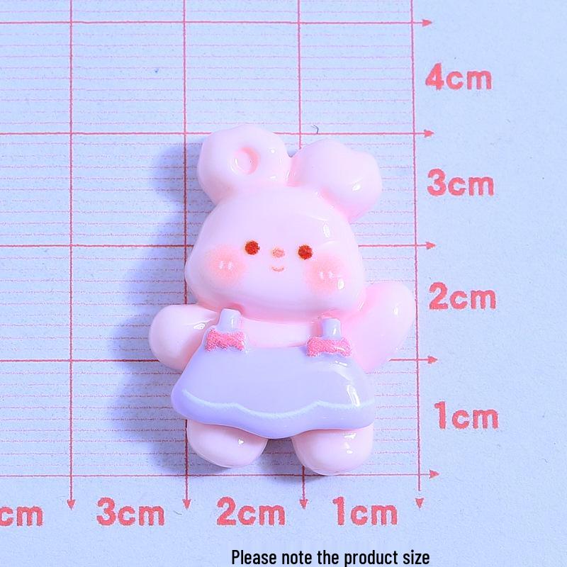Cartoon Rabbit & Duck Resin Accessories - Shoe Buckles & Hair Clips