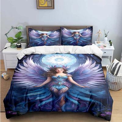 Exquisite Angel Wings Printed Bedding Sets Exquisite Set Duvet Cover Bed Comforter Set Bedding Set Luxury Birthday Gift
