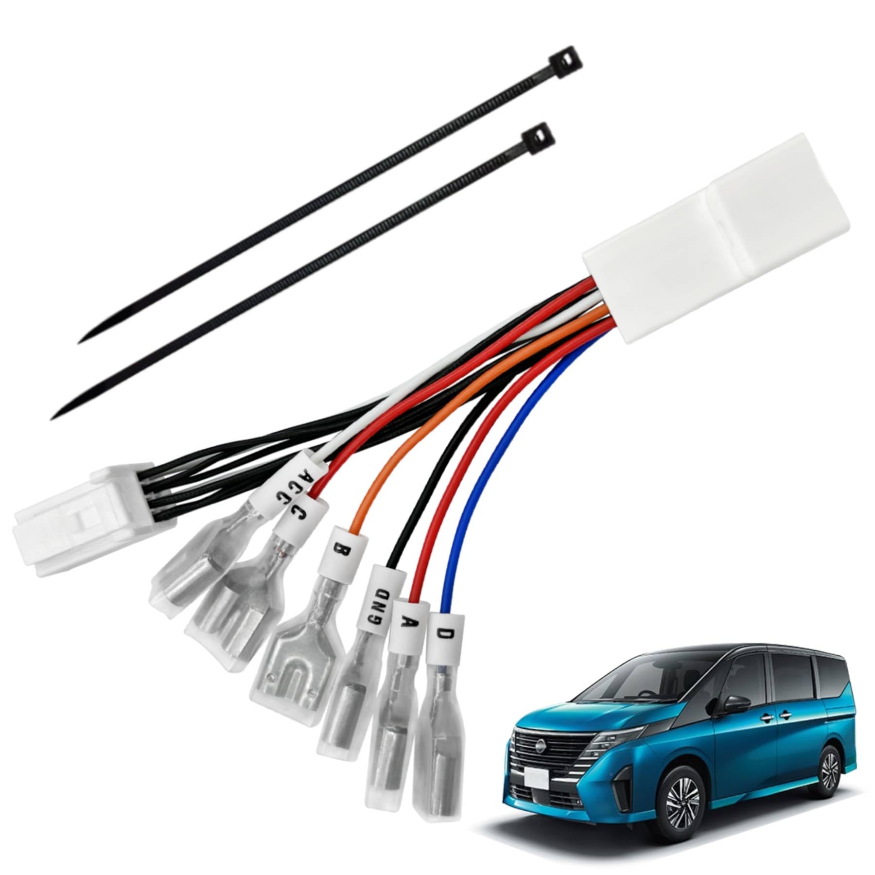 

OTORAM, Power Harness / Nissan Serena Compatible Model: C28 / Year: R4.12 ~ Coupler / Easy Installation