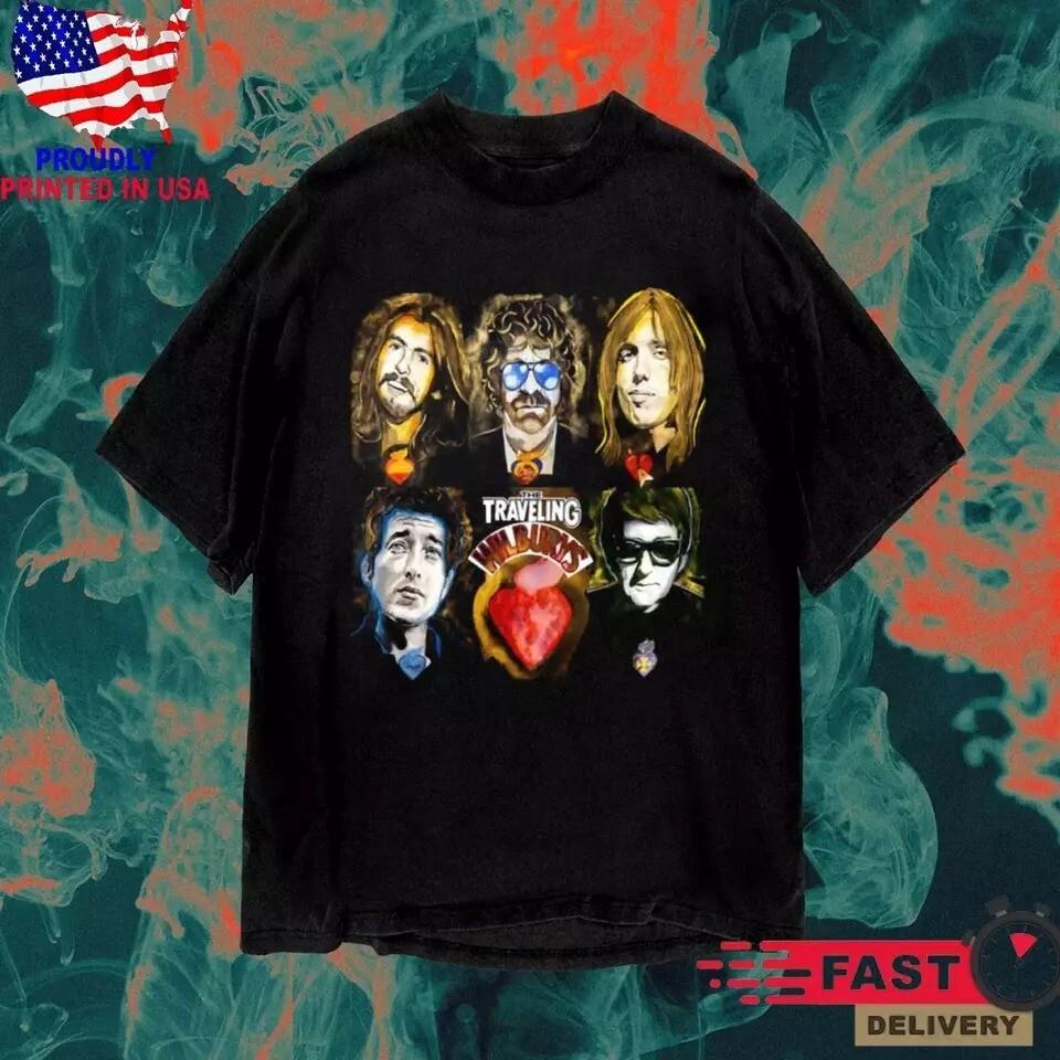 

New Rare Traveling Wilburys Gift For Fans Men S-5XL Tee Unisex T-Shirt XXL