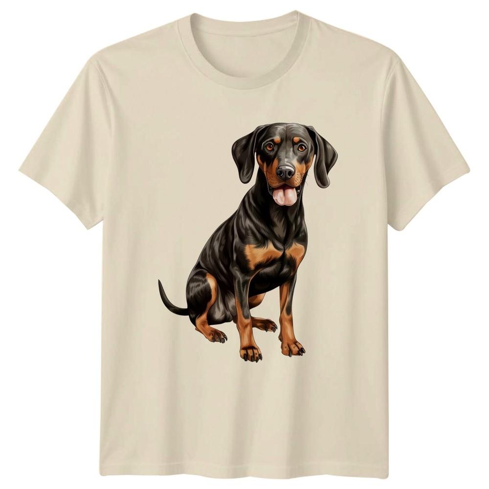 Doberman Pinscher Dog Animals Mens TShirt Womens Tee Graphic Unisex Top Unisex T-Shirt S