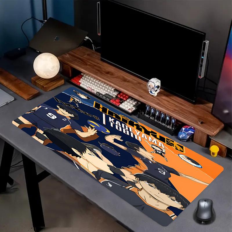 Haikyu Print Mouse Pad, Anti‑Slip Desktop keyboard Mat, for PC Laptop Gaming Working Daily Use, Cool Festival Surprise Gift
