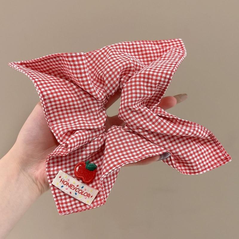 Elegant French Bows Scarf Scrunchie Headbands Hair Accessory For Women Soft Fabric Hair Tie Multipurpose Styling