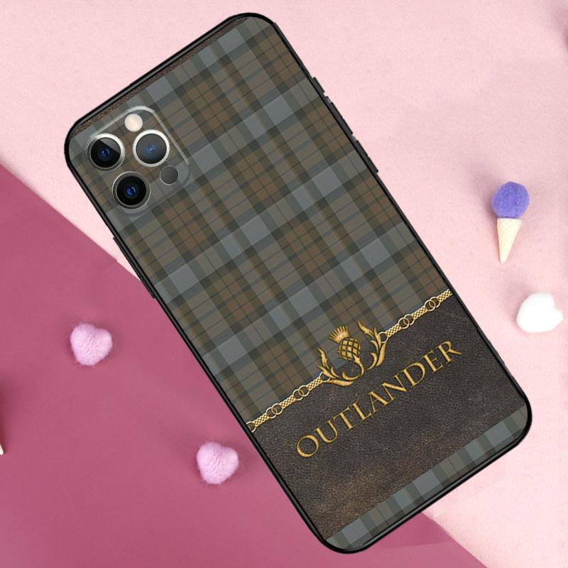 

Outlander Tartan Sassenach Phone Case For iPhone 17 Pro Max 11 14 15 16 Pro Max Plus 12 13 Mini 17 Air 16e Back Cover iPhone 12 Pro