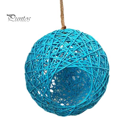 Pet Hammock Hamster Nest Comfortable Breathable Squirrel Parrot Hanging Bed Sleeping Rattan for Cage