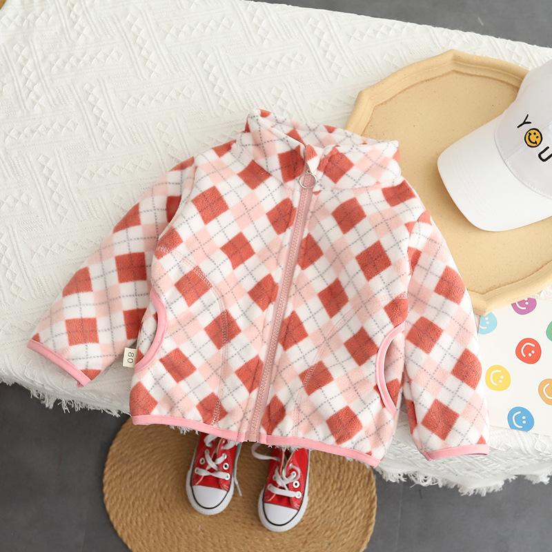 Παιδικό Φλις Παλτό Άνοιξη και Φθινόπωρο Καθημερινό Παλτό για Αγόρια και Κορίτσια