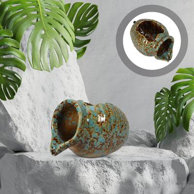 Decoratieve Keramische Pot Waterval Fontein Patio Balkon Tuin Landschapsarchitectuur Eenvoudige Bediening Duurzaam Ontwerp Fontein Keramische Pot