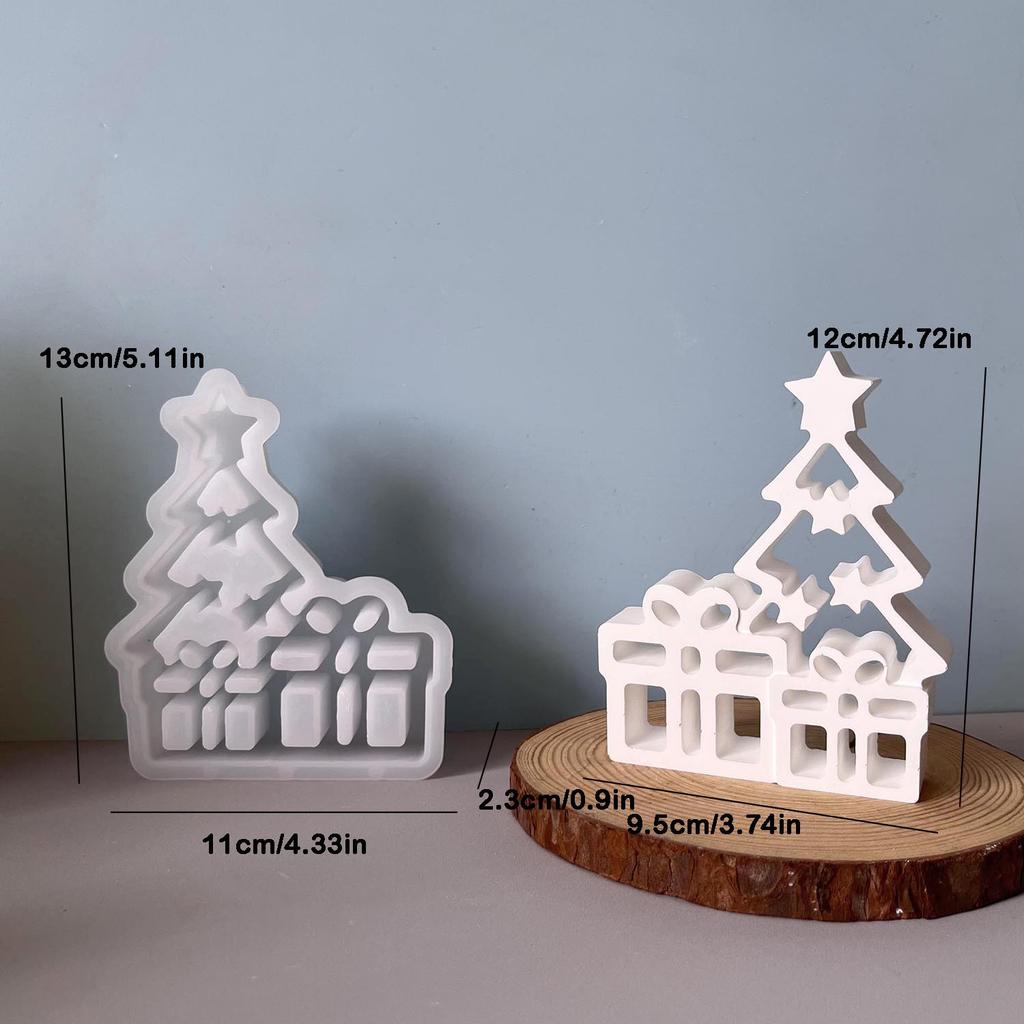 Christmas Tree Mould Christmas Christmas Ornament Mould Silicone Mould Plaster For Pendant Ornament Holiday Decor