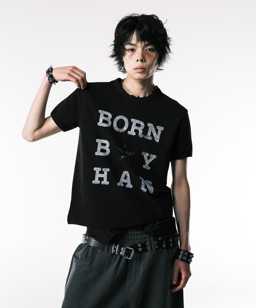 Bonbaihan Unisex Born By Han Linger T-Shirt Black