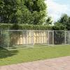 Vidaxl Dog Cage, With Door, Grey, 6X2X1.5 M, Steel