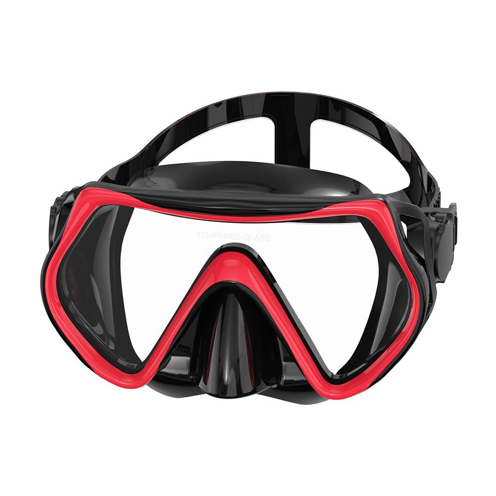 Unisex Large-Frame Diving Mask - Fashionable, HD, Anti-leak, Waterproof Snorkeling Gear