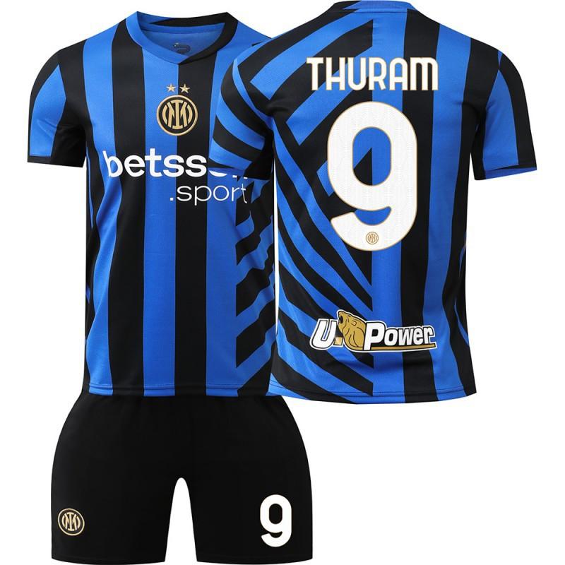 2425 Inter Mailand Heimfußballtrikot Nr. 10 Lautaro 9 Thuram 23 Barrera Kinder Trikot Herren Damen Set