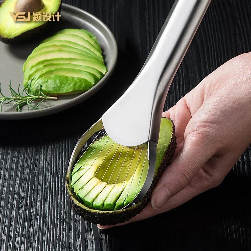 

For Kitchen and Home Dragon Fruit SlicesAvocado Knife Gadget Stainless Steel Cutter Kitchen Gadgets Fruit Cutting Artifact