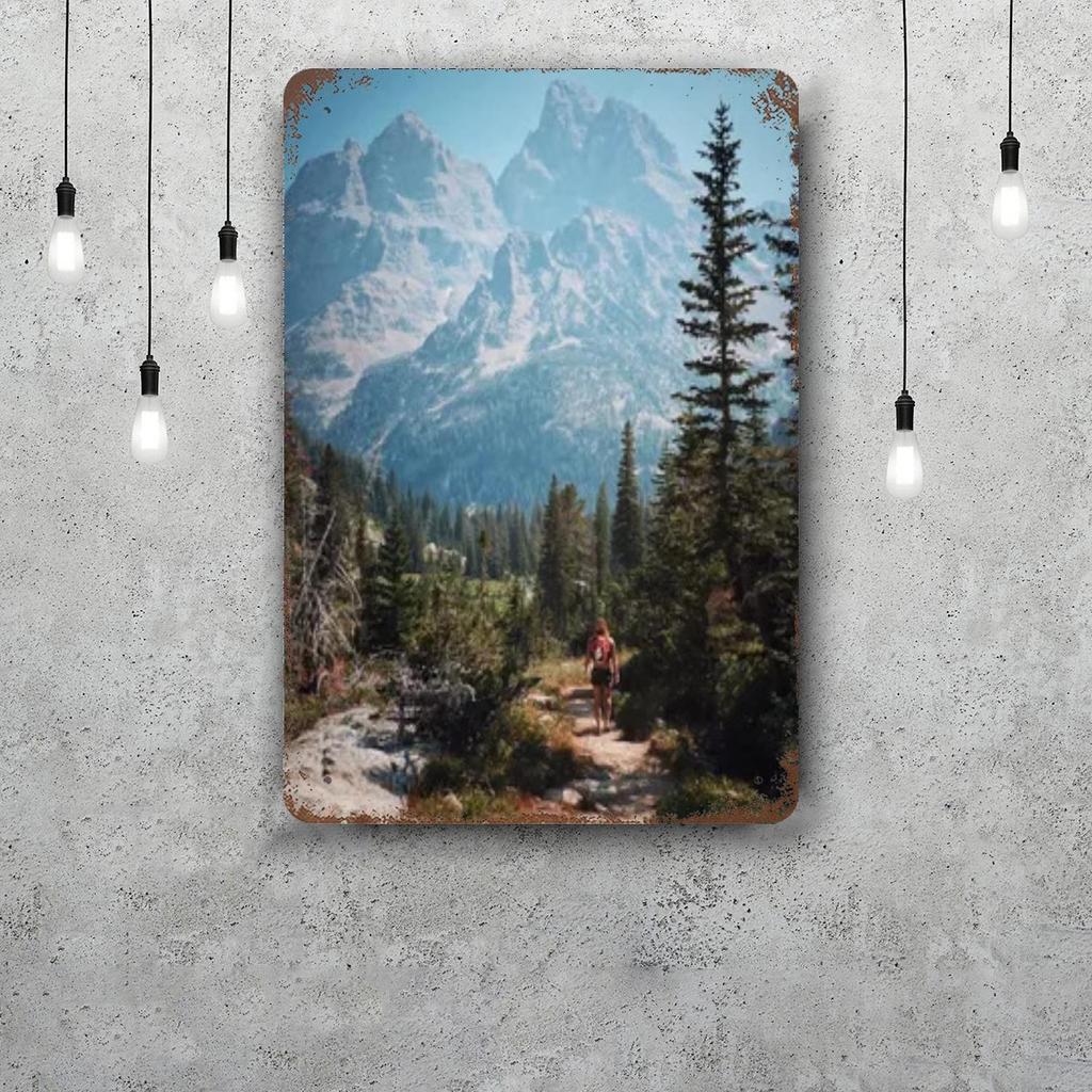 grand teton national park Funny Bar Metal Sign Retro Plaque Vintage Sign Alcohol Drinker Pub Club Kitchen Wall Decoration