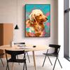 Golden Retriever Colorful Dog Animals Posters Wall Art Canvas Prints Modern Simple Paintings for Living Room Home Decor Pictures