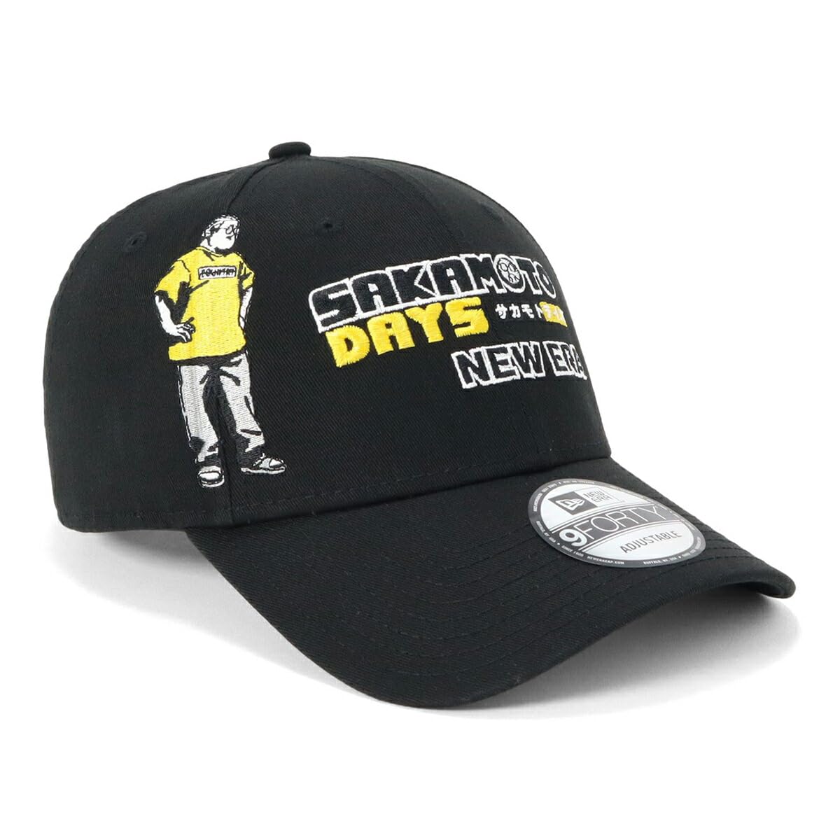 

New Era 9FORTY Sakamoto Days Collaboration Shonen Jump Free Sakamoto Assassin 9FORTY SAKDAY BLK JP Cap, Black, чёрный