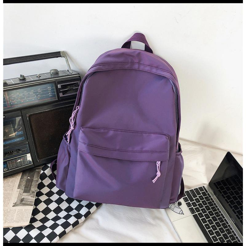 Farbverlauf College-Rucksack: Hongkong-Stil, Großes Fassungsvermögen, Nylon, Spritzwassergeschützt, Schultertasche für Herren.