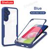 360 Full Body Front+Back Clear Case Shelluxe For Samsung Galaxy A55 A35 A25 A15 A05 A54 A34 A24 A14 Silicone Double Sided Cover