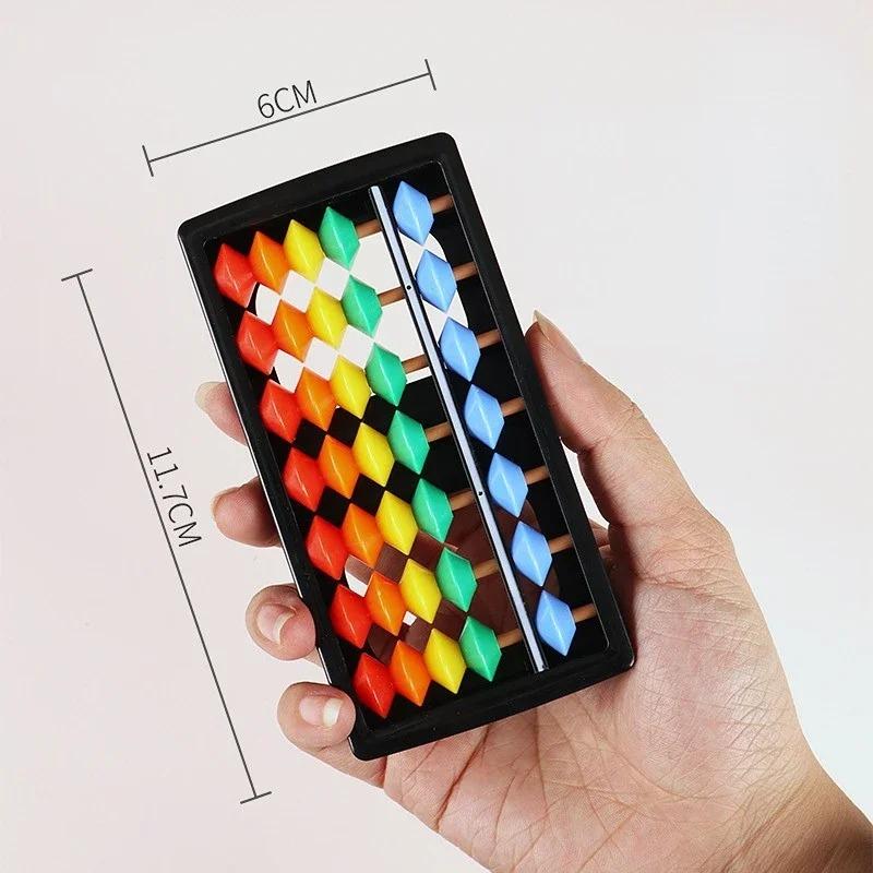 7 Digits Abacus Montessori Toy Kid's Learning Math Arithmetic Toy Chinese Traditional Abacus Educational Toys for Children Gifts