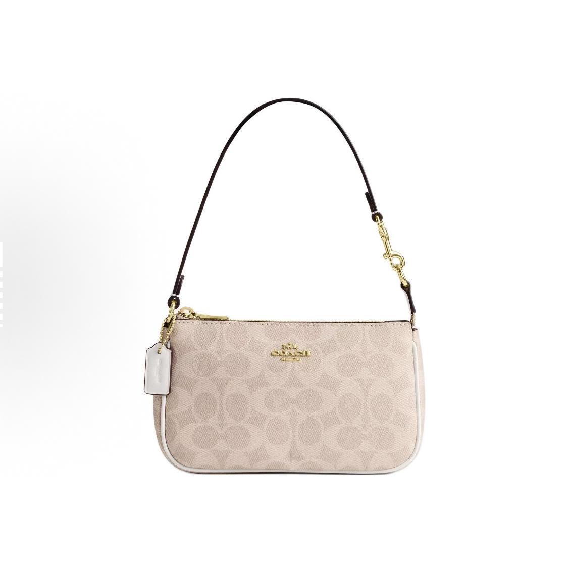[Pre-Owned] Nolita 19 Classic Monogram Print Zipper Coated Canvas Shoulder Tote Bag Small - Unused #NVOKPF ONE SIZE