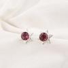 Rhodolite Gemstone Jewelry, Handmade Silver Jewelry, 925 Solid Sterling Silver Earrings, Gorgeous Silver Earrings For Wedding Gift