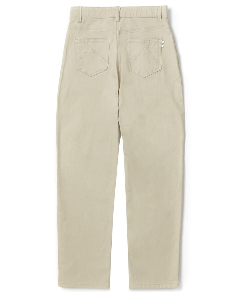 KULTE Women'S Fleece-Lined Elastic Waist Chino Pants Light Beige