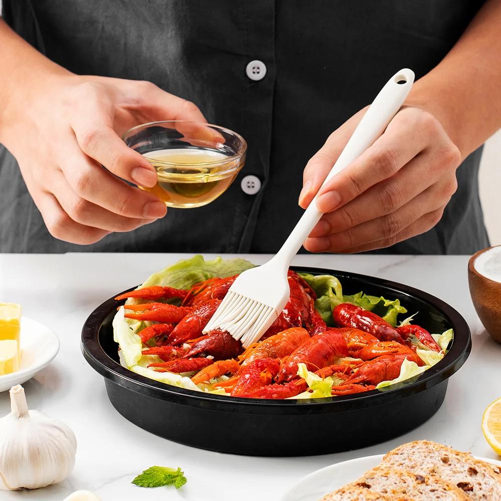 Set Spatole in Silicone Antiaderente 6 Pezzi Resistente al Calore Spatola da Crema Raschietto Cucchiaio Pennello con Anima in Acciaio Inossidabile Utensili da Cucina