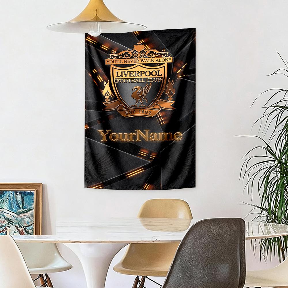 Liverpool Custom Your Name Wall Decor Tapestry Art For Pet Memorial Birthdaywedding Party Backdrop Family Gift