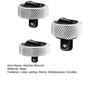 3Pcs Mini Ratchet Handle Durable Construction Wrench Set with Knurled Widely Used Compact Portable