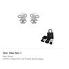 CHANEL Stud Earrings Women's Silver ABG601B22434U4563