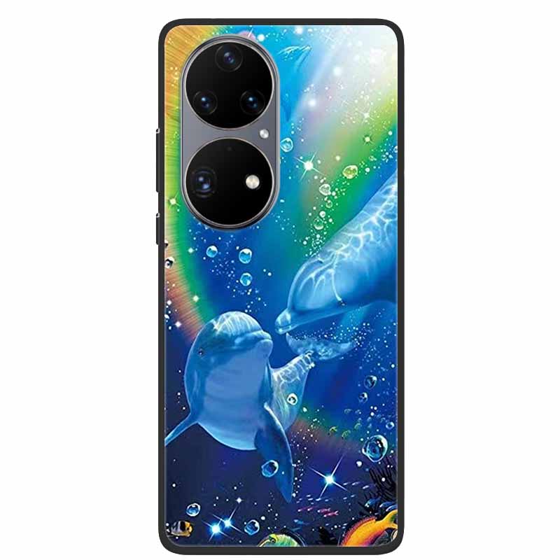 Phone Case For Huawei P50 Pro Cover Soft Silicone Cool coque For Huawei P50Pro P50 Pro 5G Back Cases P 50 Pro Fashion TPU Fundas