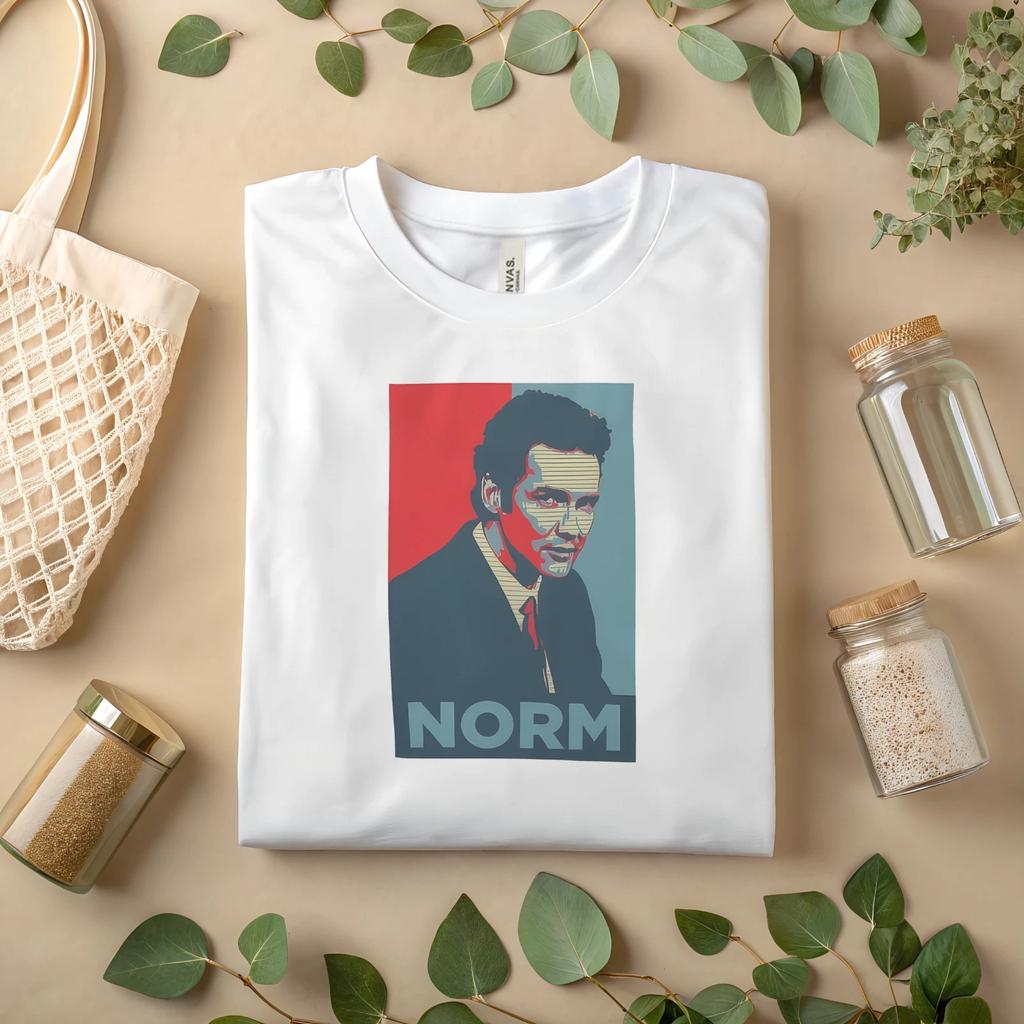 Norm Vintage Stil Grafikshirt Retro Pop Art T-Shirt Lustiges Geschenk für Fans UnisexA34