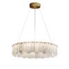 Elegant Spanish Marble Chandelier - All-Copper Luxury Lighting for Living Room, Restaurant, or Bedroom