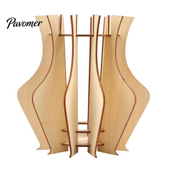 Eco Friendly Wood Decor Wooden Puzzle Flower Vase, Arrangement Display Stand for Placing Flowers & Interlocking Vase Artificial Flowers, Suitable